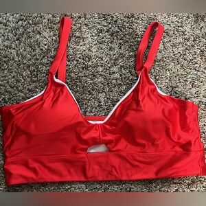 SHEIN Red Swim Top